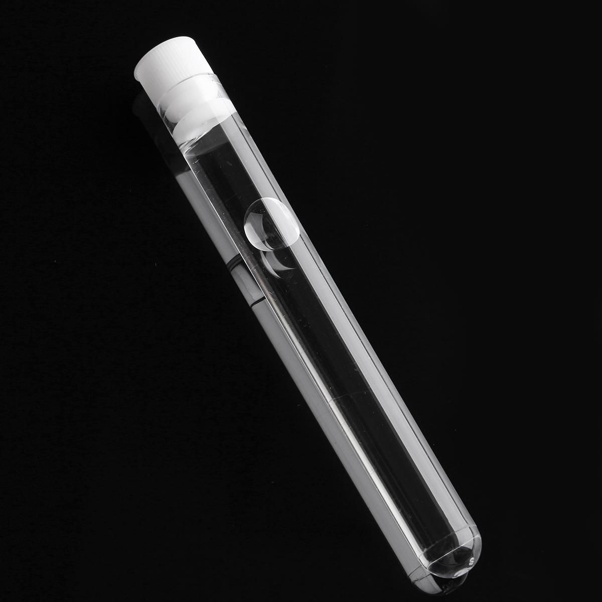 50Pcs Transparant Laboratorium Clear Plastic Test Tube Flesjes Met Caps School Lab Levert 12X100Mm Gunsten