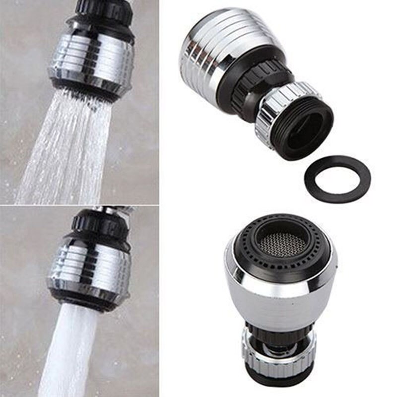 360° Degree Rotate Swivel Faucet Nozzle Filter Adapter Water Saving Tap Aerator Diffuser Bathroom Shower Kitchen Tools Bubbler