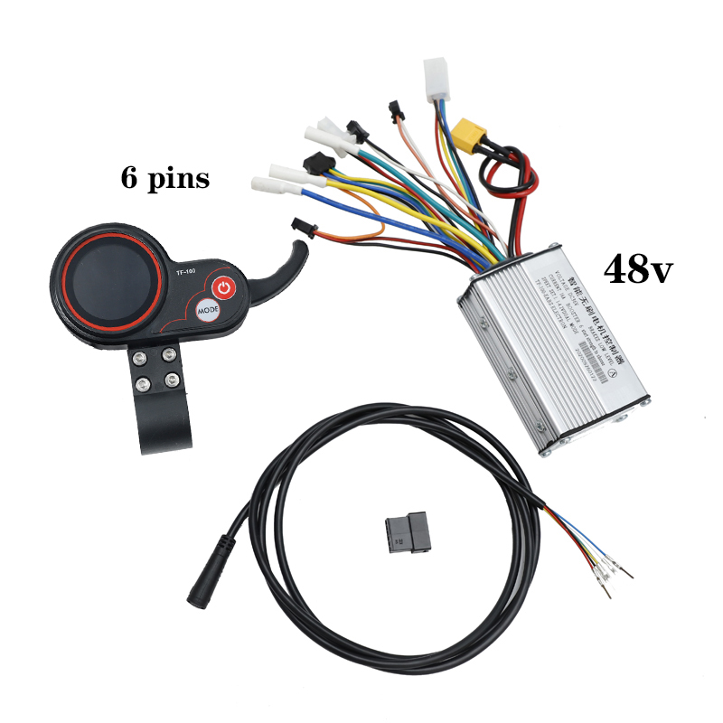 Kugoo-controlador de Motor de TF-100 para patinete eléctrico, controlador inteligente de Motor sin escobillas, con pantalla de instrumentos, para Scooter M4: 48V 20A 6Pin