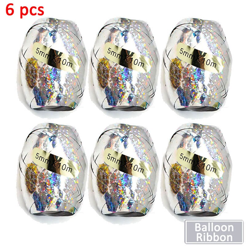 5M arco de globos de globo cadena cinta punto adornos para de cumpleaños Fondo bebé niño globo de niña set de guirnaldas: 6pcs balloon ribbon3