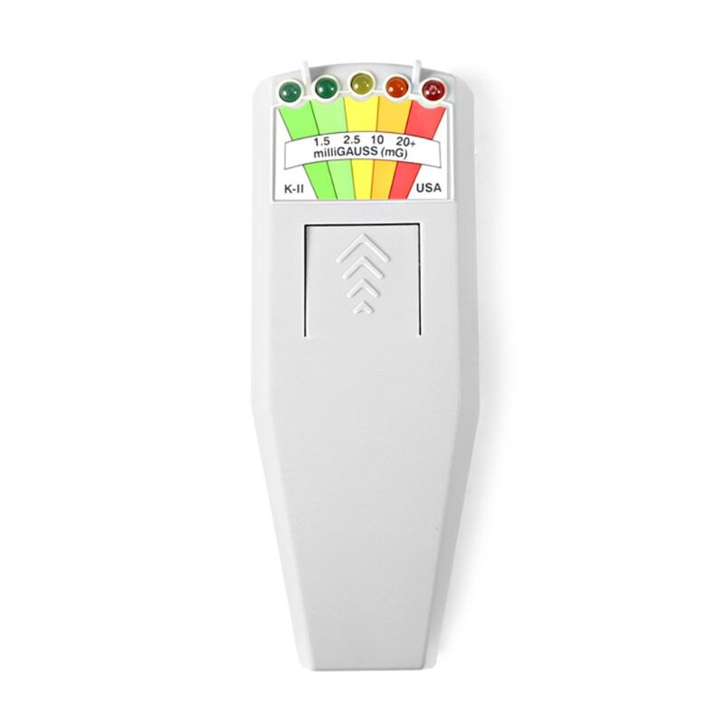 EMF Meter Electromagnetic Field Radiation Detector Portable Digital LCD Tester: White