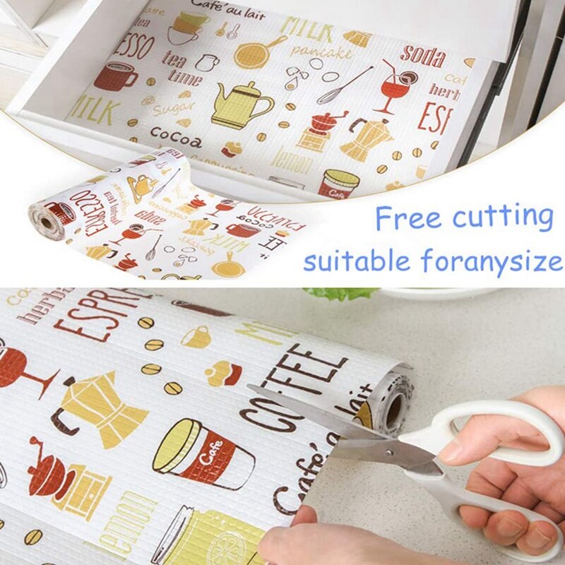 Multi-Function Drawer Shelf Liner Foam Paper for Kitchen Cabinets,Refrigerator,Drawers,Cabinets(12 x 196Inch)