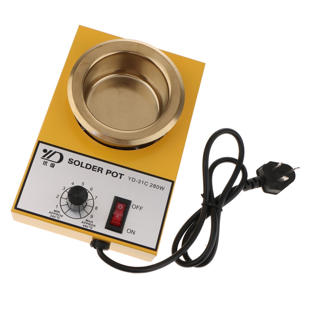 Pot de soudure d'acier inoxydable de YD-31C soudant le bain de dessoudage pour souder/souder 220V 100-580 ℃