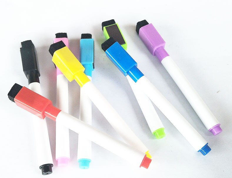 8Pcs Magnetische Whiteboard Pen Tekening En Opname Magneet Uitwisbare Droog White Board Markers Voor Kantoor Schoolbenodigdheden
