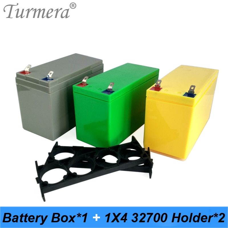 Turmera 32650 32700 Lifepo4 Battery Storage Box with 1x4 Bracket for 12V Uninterrupted Power Supply and E-bike Battery Use