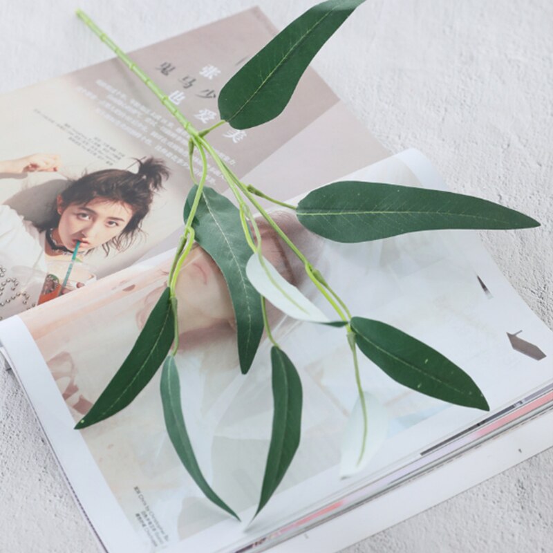 Plants Garden Party Decor Simulation Plant Sprig Eucalyptus Leaves Artificial Flowers Home Decoration Flower Arrangement