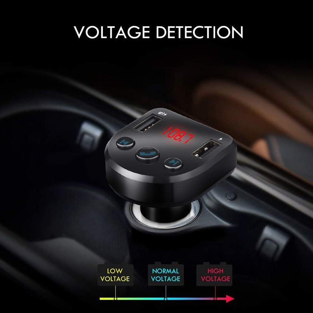 Wireless Car FM Transmitter Radio Adapter USB Charger LCD Mp3 Player Handsfree car mp3 player transmiter bluetooth автомагнитола