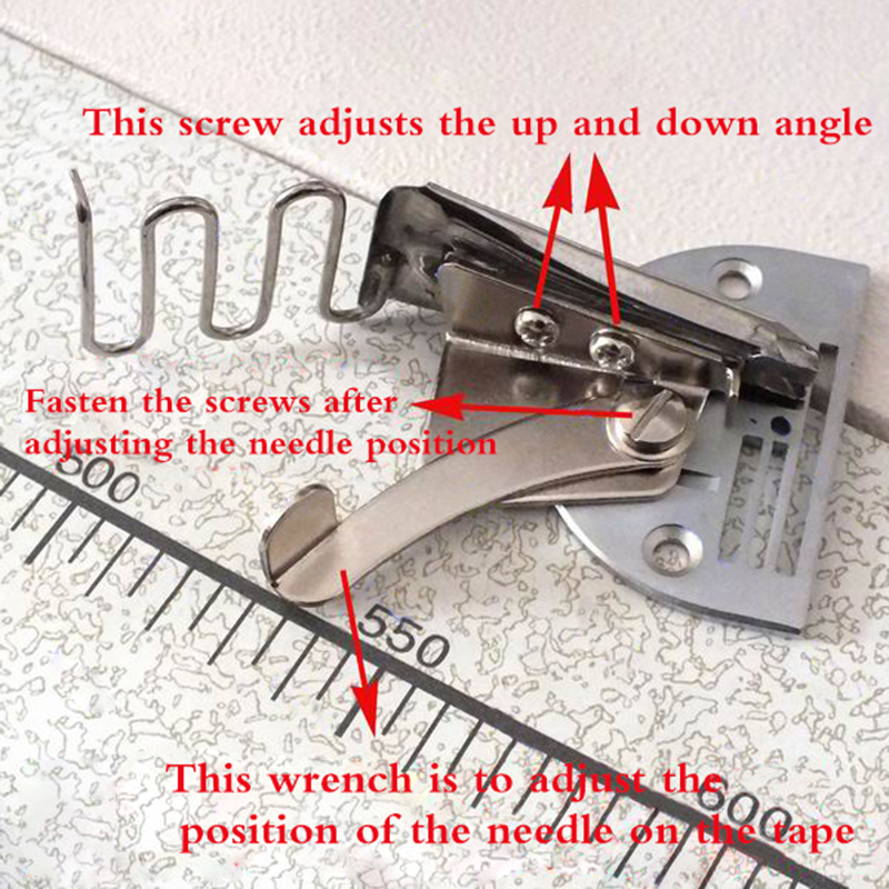Industriële Naaimachine Onderdelen Trim Staal Naaivoet Naaimachine Hemming Naaivoet Zomen Met Map naaivoet