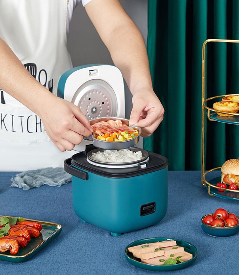 220V Roze Rijstkoker Voor 1-2 Persoon Rijstkoker Thuis Keuken Koken Apparaten Rijstkoker Elektrische Koken pot 1.2L