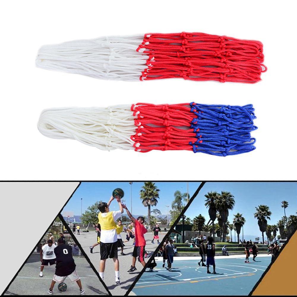 Basketball Rim Mesh Net Durable Basketball Net Heavy rims Mesh Goal Nylon Hoop Fits standard Duty basketball Net Rim A8G5