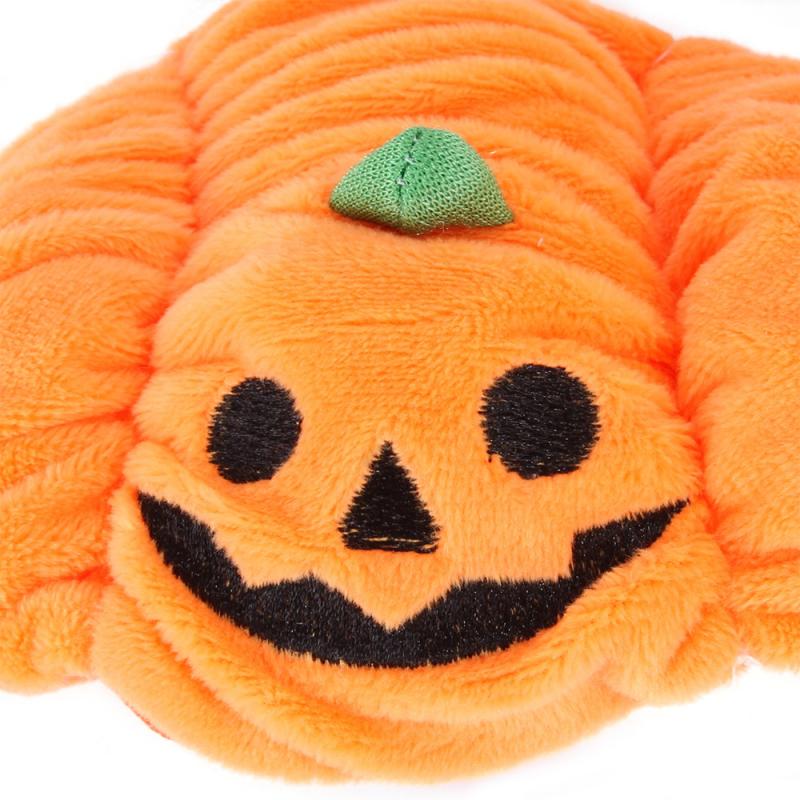 17*12*5cm animal de compagnie Halloween citrouille chapeau en peluche pâte magique chat Miniature chien usage général animal de compagnie Halloween chapeau décoration pour animaux de compagnie chapeau