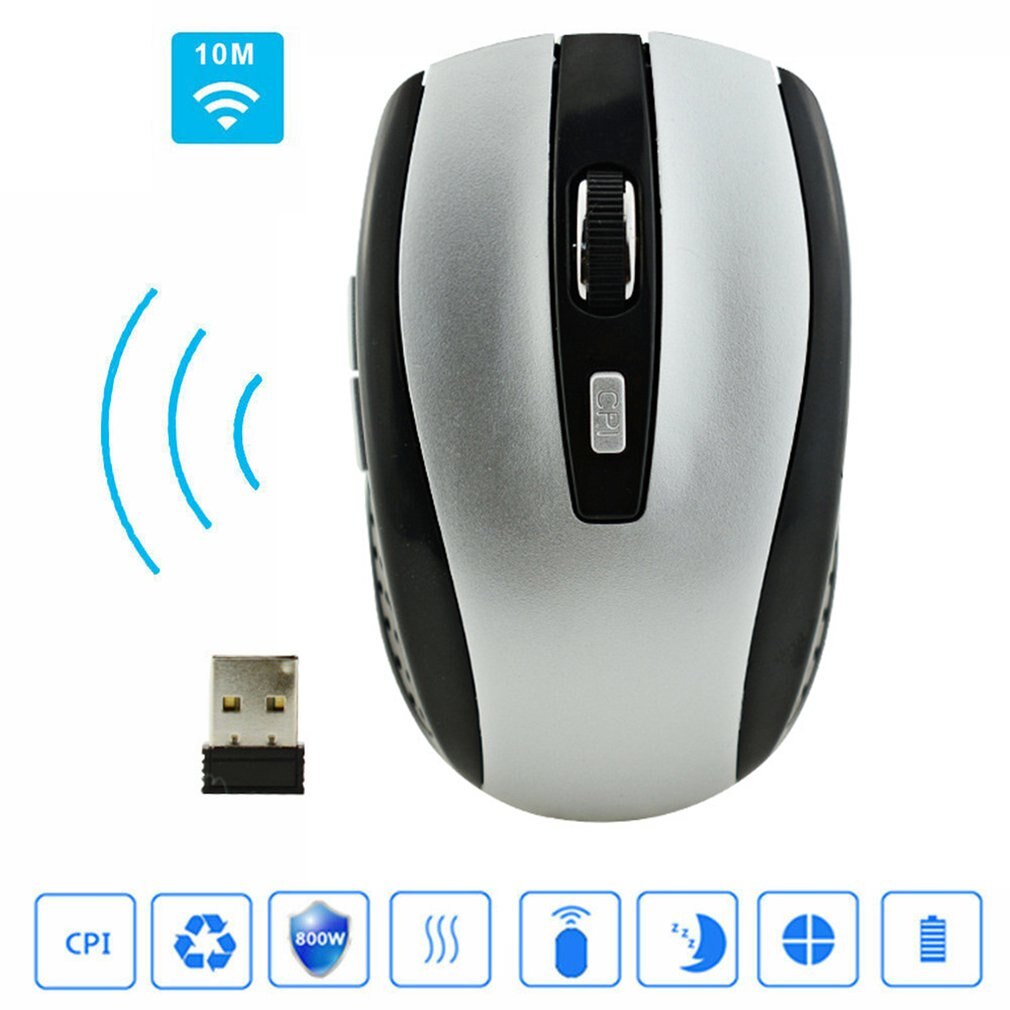 2.4G Wireless Mouse Durable Optical Computer Mouse Ergonomic Mice For Laptop Universal Computer Peripherals