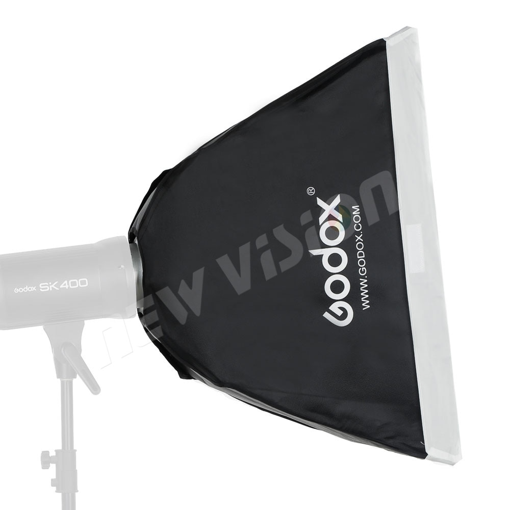 Godox 60 X 60cm / 24" X24" Portable Rectangular Studio Strobe Softbox Diffuser with Bowens Mount for Studio Flash DE300 DE400