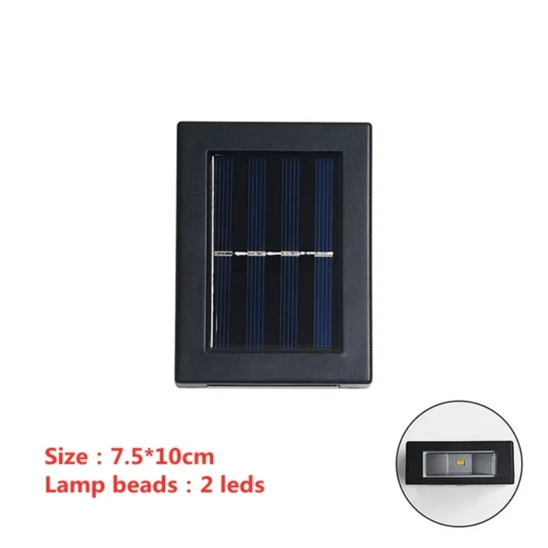 Solar LED Outdoor Licht Solar Beleuchtung Sensor Lampe Straßenlaternen Außen Garten Dekoration Girlande Wasserdichte Solar Wand Licht: Rot / 1,5 Millionen