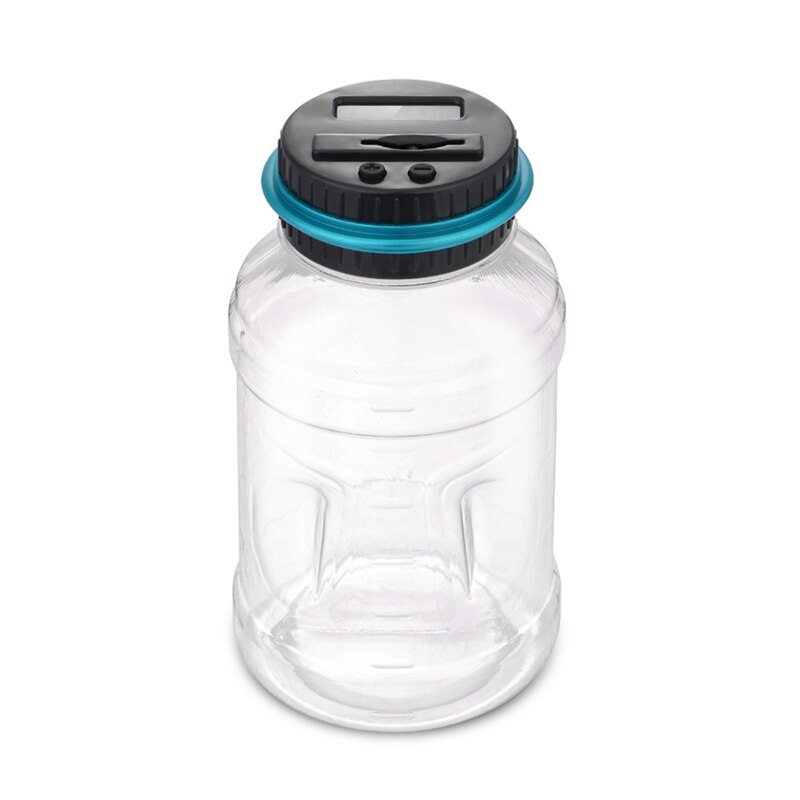 2,5l Spaarpot Teller pièce de monnaie Elektronische Digitale LCD telen Munt Geld économie boîte pot Munten Opbergdoos pour EURO: Default Title