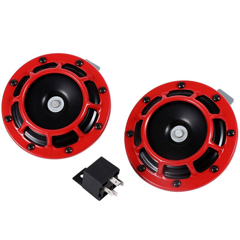 Klaxon universel double ton 12V pour réparation de voiture et camion, klaxon Compact, étanche, pour montage sur Grille électrique, 115db, 2 pièces