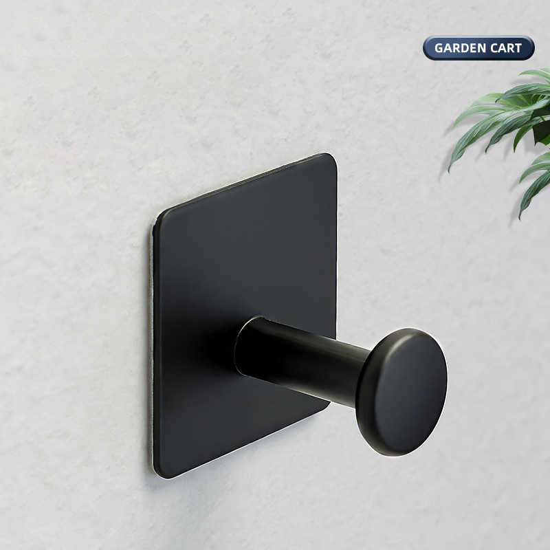 Ganchos adhesivos de acero inoxidable 304 para abrigos, perchero montado en la pared, ganchos de puerta para colgar sombreros, toallas, ropa, gancho redondo