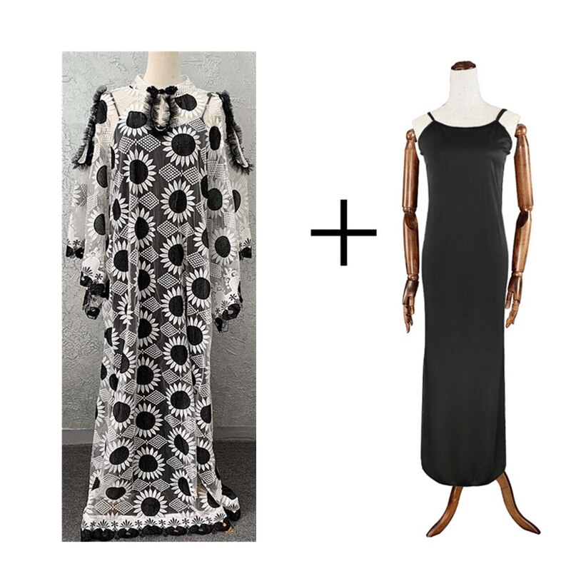 Lace African Dresses for Women Boubou Robe Femme A... – Grandado