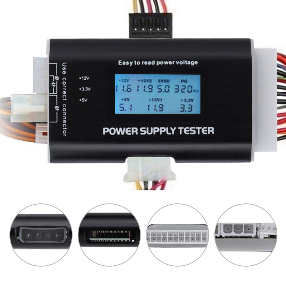 Digitale A CRISTALLI LIQUIDI del Display del PC cavo di Alimentazione Del Computer di Alimentazione Tester Checker ATX di Misura potere Diagnostico Tester Strumenti di Rete