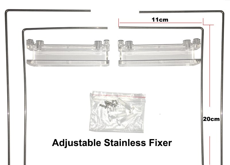 Chihiros, serie A PLUS, iluminación Led de Aquarum, luz de crecimiento para plantas, tapa o fijación colgante con Control remoto de brillo: Stainless Fixer