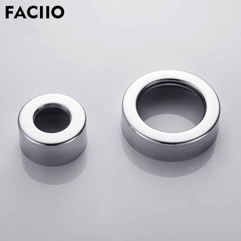 FACIIO Neue 304 Edelstahl Wasser Rohr Dekorative Abdeckung Dusche Zubehör Bad Wasserhahn Befestigungs Kit Für Dusche Mixer