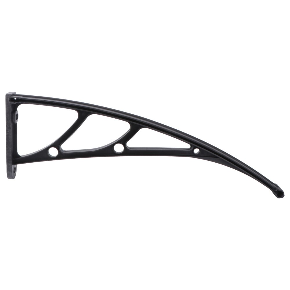 Support d'auvent de balcon extérieur, largeur de la fente de Support de 3mm (noir)