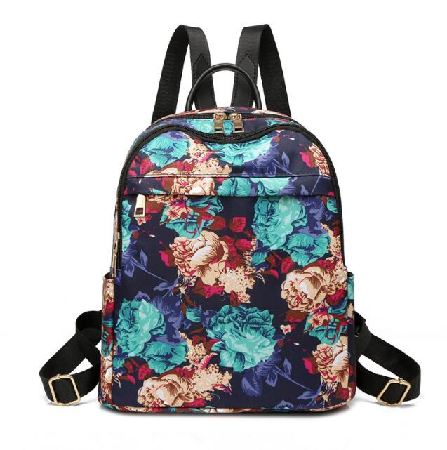 Chuwanglin impression sac à dos étanche femmes sac à dos cartable pour adolescentes sacs à dos décontracté quotidien sacs durables A60103: peony