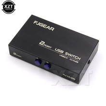 1PCS Wireless USB 2.0 Sharing Switch Switcher 2 Ports Adapter Box For PC Scanner Printer High speed Black