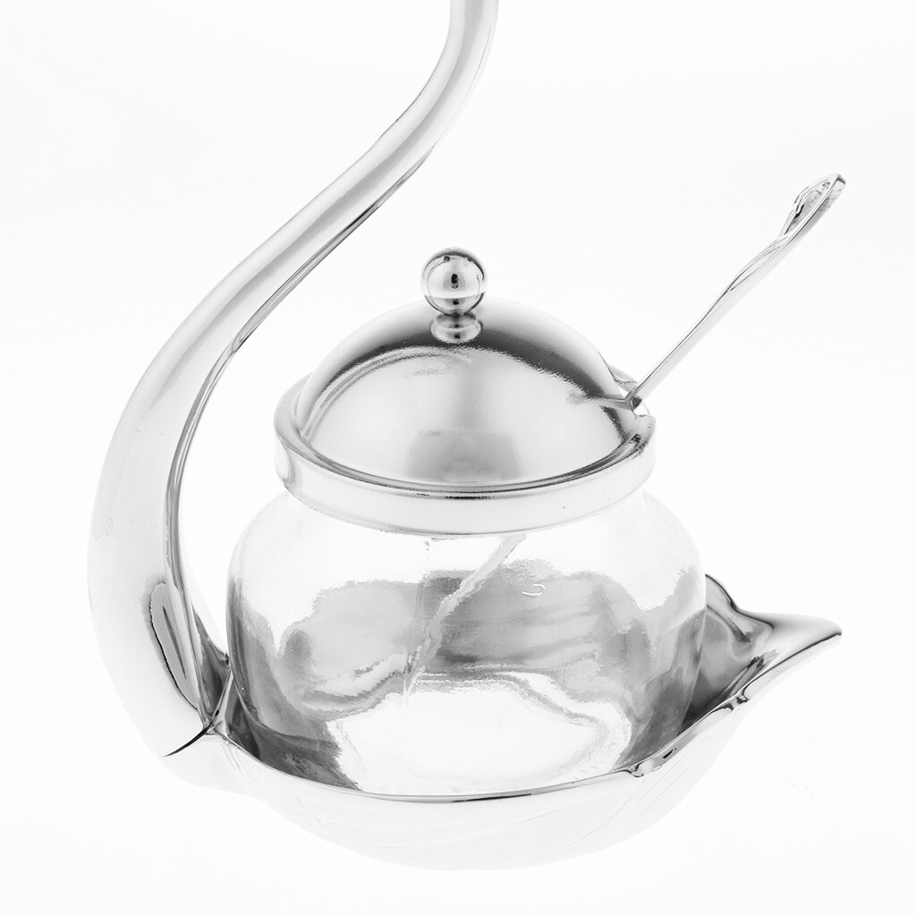 Verre cuisine épice sel poivre sucre pot bouteille cygne assaisonnement boule/beau cygne assaisonnement outil