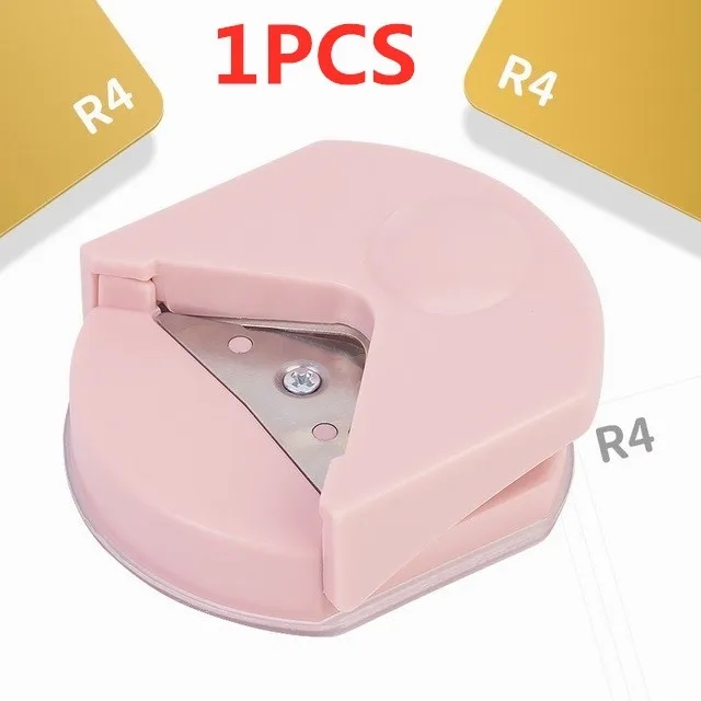 Corner Rounder R4 Corner Punch Portable Paper Trimmer Cutter For Cards Photo Cutting DIY Craft Scrapbooking Tools: Pink