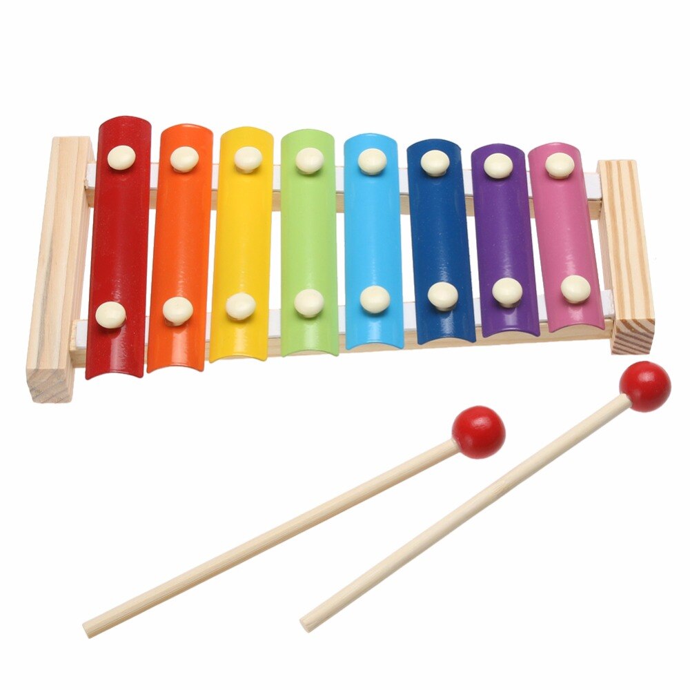 Ws Leren Onderwijs Houten Xylofoon Voor Kinderen Kid Musical Speelgoed Xylofoon Wijsheid Juguetes 8-Note Muziek Instrument Onderwijs