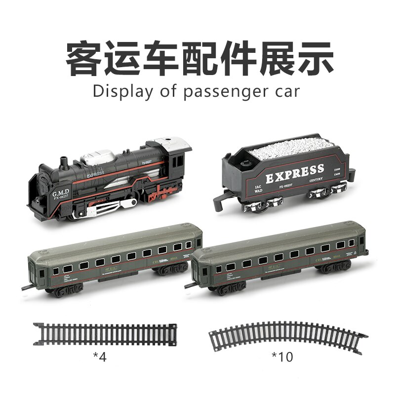 Classic Treni Elettrici Ferroviario Re Ferroviario Motorizzato Trian Modello Set Pista Giocattolo Per Bambini Giocattoli per Bambini FAI DA TE Giocattolo dell'automobile di Trasporto shopping: 19033-7