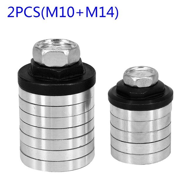 2Pcs M10/M14 Hoek Slijpmachine Om Groovende Machine Adapter Haakse Slijper Polijstmachine Voor Power Tool Accessoires: 2PCS