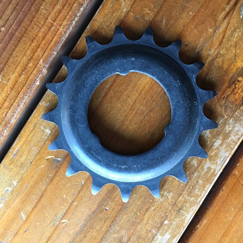 Piñón fijo de bicicleta urbana, piñón libre de 17 dientes, rueda de freno