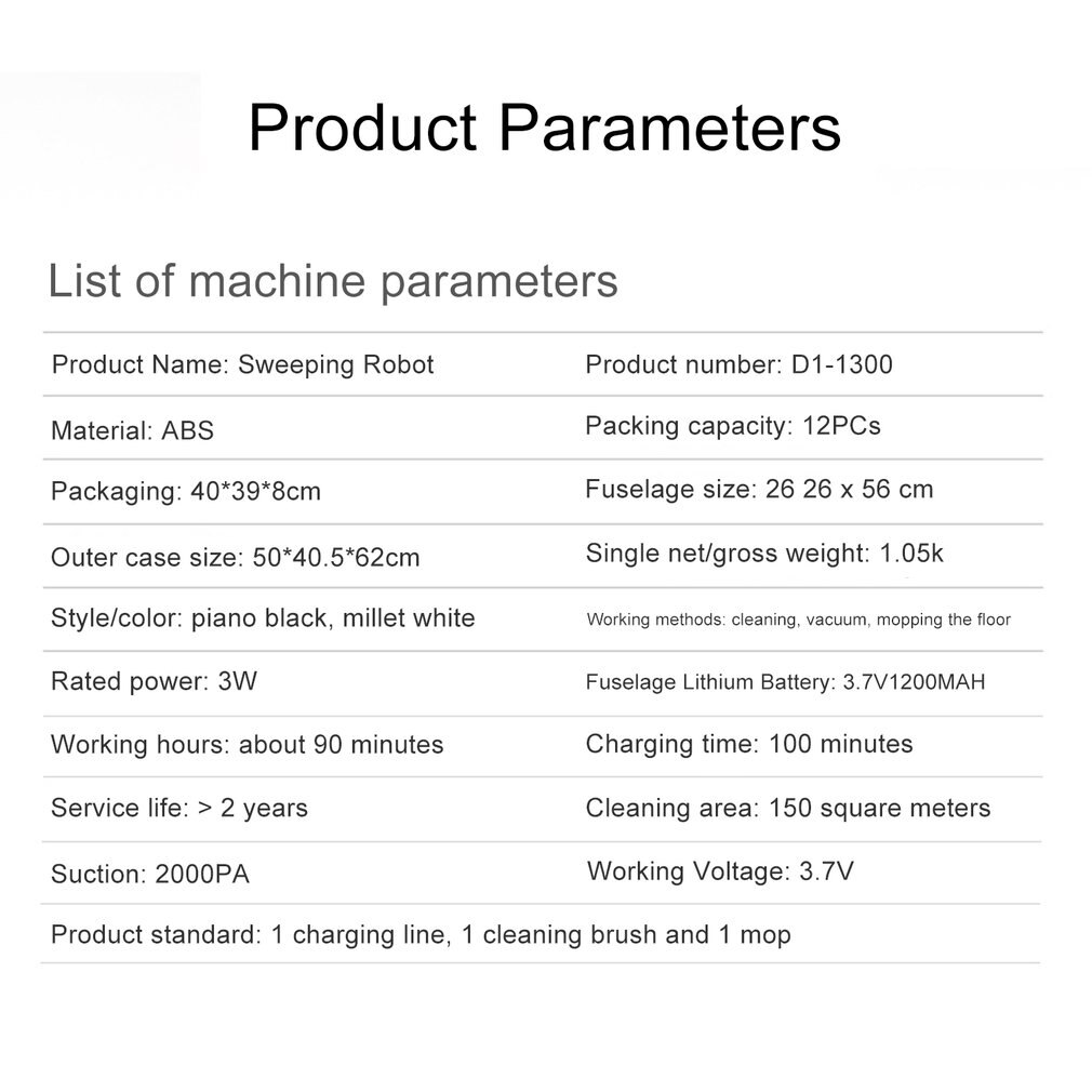 3in1 Sweeping Robot Clean Intelligent Home Vacuum Cleaner Household Automatic Sweeping Dust Tool Smart Floor Sweeper