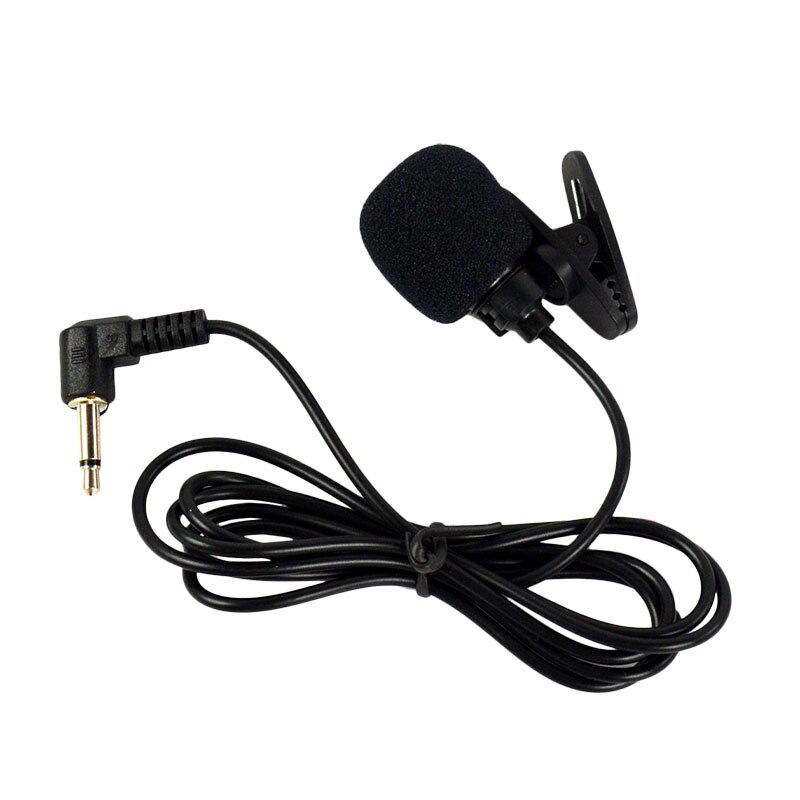 Portable Mini 3.5mm Tie Lapel Lavalier Clip Microphone Studio