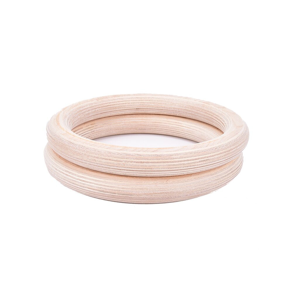 2 Pcs Houten Oefening Fitness Gymnastiek Ringen Gym Oefening Pull Ups Spier Ups 28 Cm
