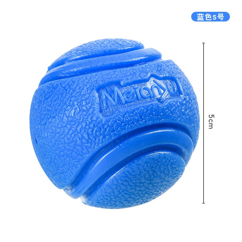 Dog Toy Dog Ball Toys Indestructible Dog Chew Toys Ball Outdoor Interactive Toys for Large Dogs Rubber Balls Dog Accessories: Blue 5cm