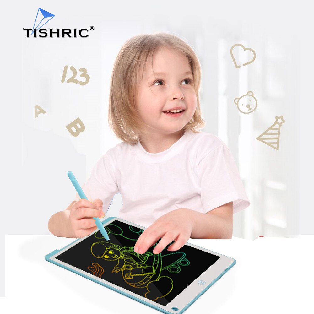 TISHRIC 12 Unch Tablet Graphics Tablet Rainbow Color With Lock Electronics Children&#39;s Tablet Drawing Tablet Tablet With Pen