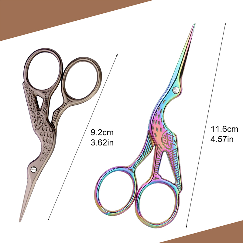 SHWAKK Stainless Steel Embroidery Tailor Scissors Crafts Dressmaking Sharp Handled Needlework Cross stitch Sewing Scissor
