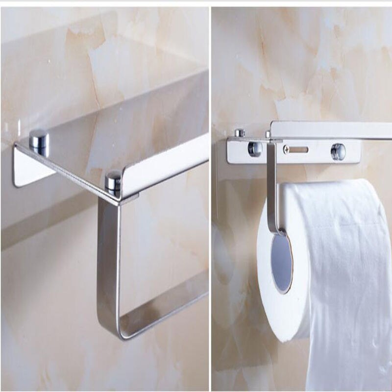 Badkamer Toiletrolhouder Tissue Dispenser Handdoekenrek Gepolijst Chroom