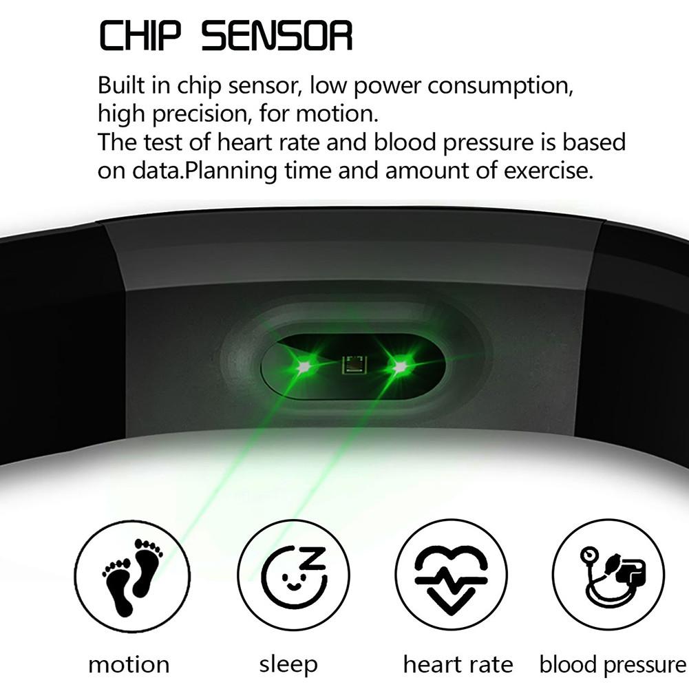 ID115 PLUS Color Screen Smart Bracelet Sports Pedometer Watch Fitness Running Walking Tracker Heart Rate Pedometer Smart Band