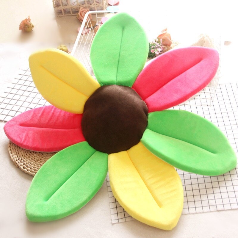 Newborn Baby Bathtub Foldable Blooming Bath Flower Bath Tub for Baby Blooming Sink Bath For Baby Play Bath Sunflower Cush