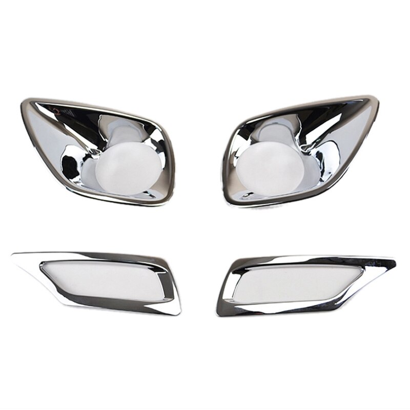 for Toyota RAV4 RAV 4 ABS Chrome Front Rear Foglight Fog Light Lamp Cover Trim Frame Sticker Exterior Accessories
