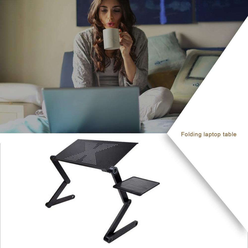 Portable Folding Laptop Desk Adjustable Aluminum L... – Vicedeal