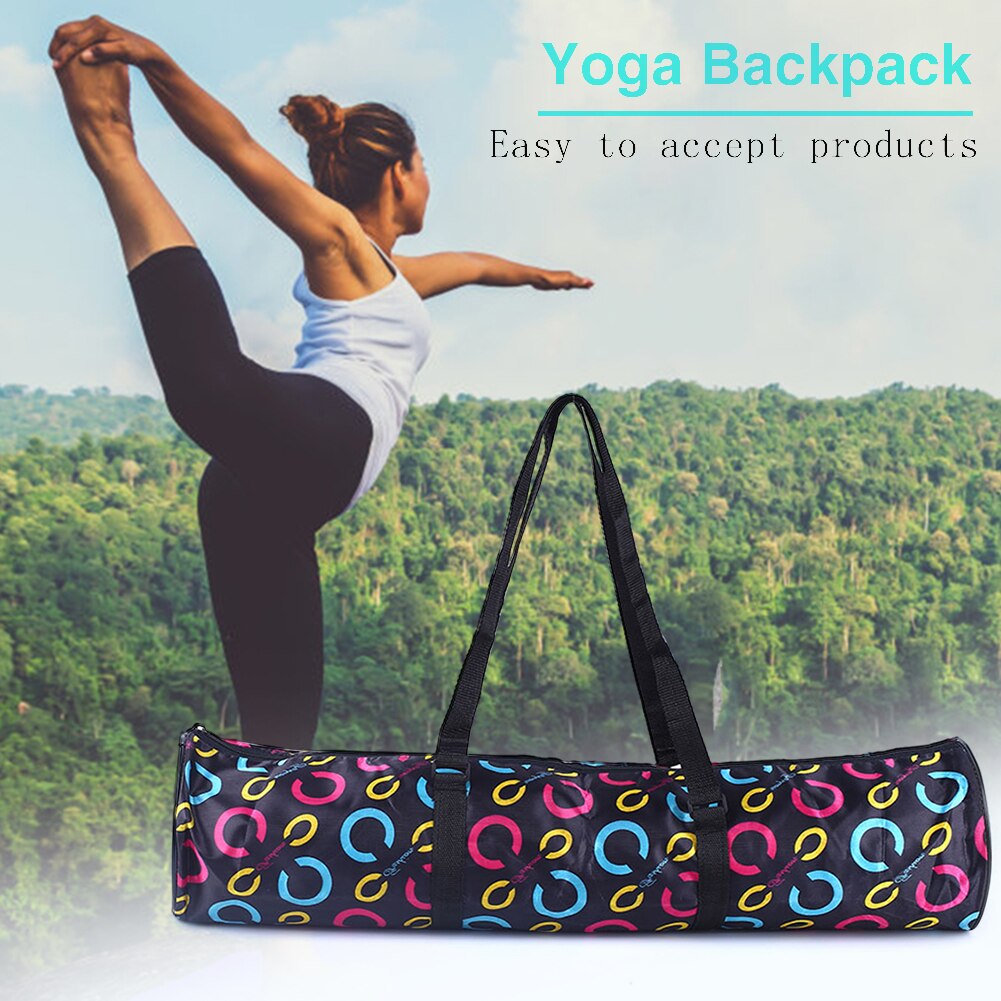 Yogamattetrekk pilates matter bag oxford vanntett bæreveske yoga bag pads ryggsekk bære utendørs treningsstudio fitness messenger bag