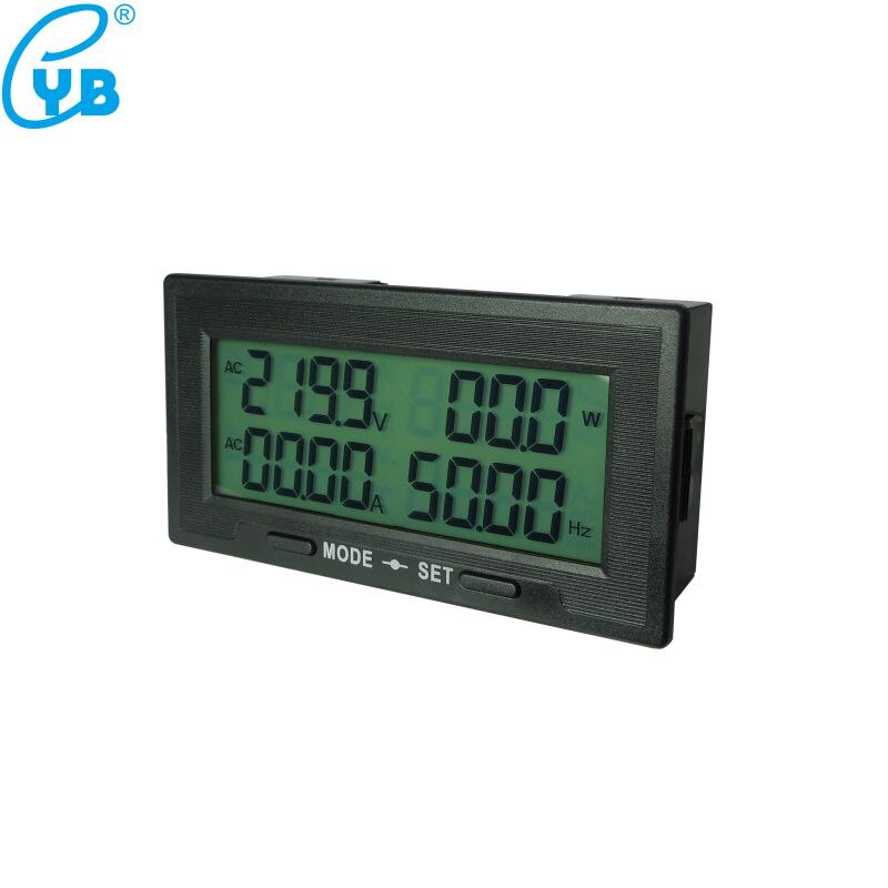 YB5140DM-Z LCD Digital AC Voltmeter Ampèremeter AC 60-300 v 130-500 v Frequencey Energie Actieve Power Meter AC 20A 100A 200A 500A 1000A