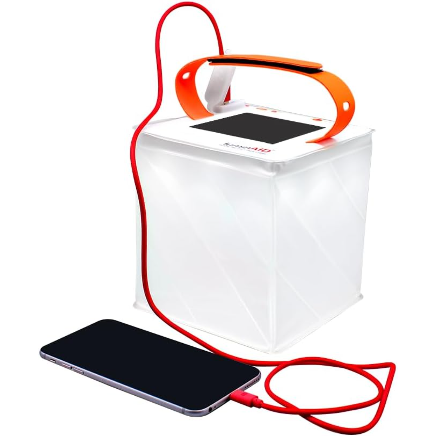 LuminAID 2-in-1 Solar Camping Lantern and Phone Charger - Inflatable LED Lamp for Camping, Hiking and Travel - Emergency Light f: Default Title