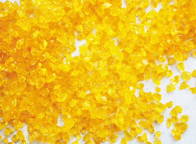 250g Colorful Glass Sand Mosaic Tile DIY Mosaic Craft Materials Handmade Mosaic Making Glass Tile Fillers of Fish Tank: 250g Yellow