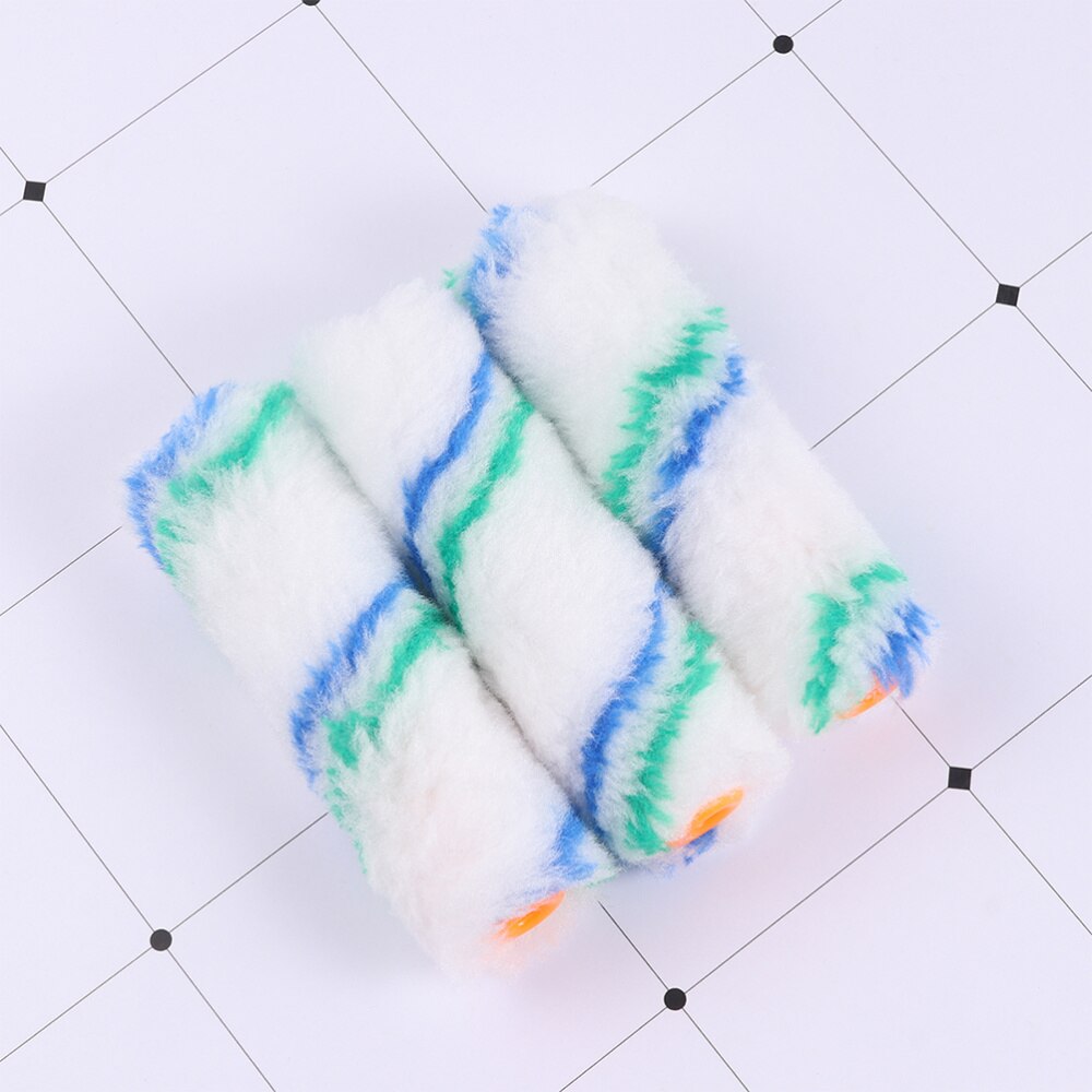 24pcs Paint Rollers Covers Mini Polyester Durable Reusable Paint Roller Cover Wall Painting Tools